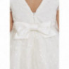 Abel & Lula 5023-42 Dívčí společenské šaty s flitry bílá barva