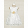 Abel & Lula 5022-96 Elegantní vyšívané dívčí bílé šaty