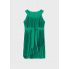 Mayoral 6915-29 Dívčí řasené šaty smaragdové barvy
