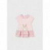 Mayoral 1801-85 Dívčí bavlněné šaty růžová barva