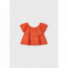 Mayoral 3145-32 Halenka s dívčí výšivkou oranžová barva