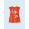 Mayoral 3947-29 Šaty s taškou pro dívku oranžová barva