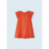 Mayoral 3947-29 Šaty s taškou pro dívku oranžová barva