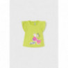 Mayoral 1011-81 Sada 2 dívčích triček limetkové barvy