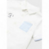 Mayoral 1111-1 Chlapecká košile s krátkým rukávem bílá