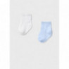 Mayoral 9590-68 Sada 2 párů chlapeckých ponožek nebesky modrá