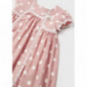 Mayoral 1946-64 Dívčí puntíkované šaty růžové