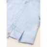 Mayoral 1112-67 Chlapecká plátěná košile se stojatým límečkem modrá barva