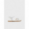 Mayoral 43447-23 Sandály s korálky pro dívku v bílé barvě