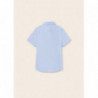 Mayoral 6111-41 Chlapecká společenská košile s krátkým rukávem nebesky modrá