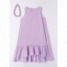 iDO 46558-3321 Sukienka z naszyjnikiem dziewczynka kolor lila