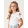 iDO 46860-0113 Koszulka krótki rękaw dziewczynka kolor biały