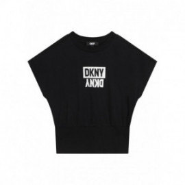 DKNY D35S81-09B Bluzka dziewczynka kolor czarny