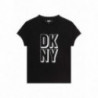 DKNY D35S73-09B T-shirt dziewczynka kolor czarny