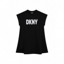 DKNY D32863-09B Sukienka codzienna dziewczynka kolor czarny