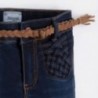 Mayoral 4554-42 Spodnie jeans z paskiem kolor Ciemny