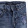 Mayoral 3216-50 Bermudy jeans 5 kieszeni łaty kolor Ciemny