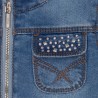 Mayoral 4476-49 Kurtka jeans kieszeń ekoskóra kolor Basic