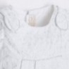 Mayoral 1828-23 Sukienka z perforacjąa kolor Srebrny
