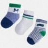 Mayoral 9456-73 sada 3 páry ponožky barva zelená