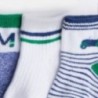 Mayoral 9456-73 sada 3 páry ponožky barva zelená