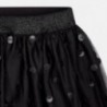 Mayoral 7907-81 sukně pepitki imitace kůže barva černá