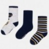 Mayoral 10217-82 Tři páry ponožek granátové barvy