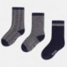 Mayoral 10216-26 Sada 3 ponožky granátové barvy