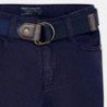 Mayoral 7521-94 kalhoty super tenký proužek granátové barvy