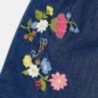 Mayoral 3222-5 Dívčí šortky s výšivkou barva džíny
