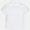 Mayoral 6142-14 Chlapčenská košile s tiskem bílé barvy