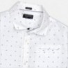 Mayoral 6142-14 Chlapčenská košile s tiskem bílé barvy
