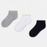 Mayoral 10421-48 Nastavte pro chlapce 3 páry ponožek šedé barvy