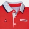 Mayoral 1138-90 tričko pólo krátký rukáv barva červená
