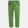 Mayoral 3528-66 Chlapčenské kalhoty od serge zelená barva