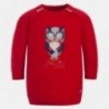 Mayoral 4961-44 teplo šaty holčičí sova Červená barva