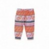 Boboli 235055-9795 Kalhoty pro holky poplin se vzory oranžové barvy