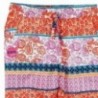 Boboli 235055-9795 Kalhoty pro holky poplin se vzory oranžové barvy