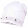 Jamiks czapka dziewczęca WIOLA JWA139-2 kolor biały
