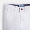 Mayoral 512-78 Chlapčenské kalhoty se serinem bílé barvy