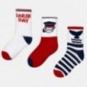 Mayoral 10332-72 ponožky chlapci barva bílá/červená/granát
