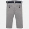 Mayoral 2562-52 Chlapčenské kalhoty s páskem šedé barvy