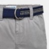 Mayoral 2562-52 Chlapčenské kalhoty s páskem šedé barvy