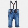 Mayoral 2564-92 Chlapčenské kalhoty džíny s podvazky barva granátu
