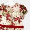 Mayoral 4948-70 Dívčí šaty v květinách červená barva