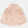Mayoral 4494-91 Dívčí kabát s límečkem růžové barvy