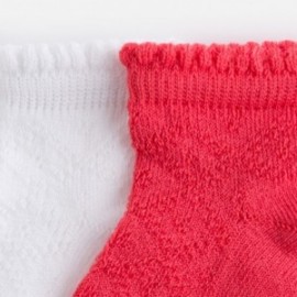Mayoral 10398-64 Dívčí ponožky 2 páry barvy petunie