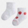 Mayoral 9769-56 Ponožky pro dívku barva bílá/červená