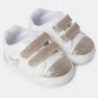 Mayoral 9807-12 Dětské boty pro dívky krémové barvy
