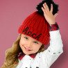 Mayoral 10511-35 Dívčí klobouk barva červená